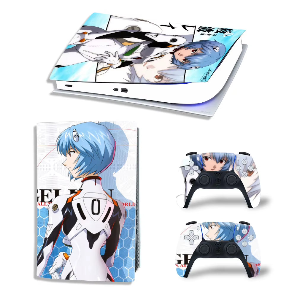 New Anime PS5 Digital Skin Sticker Decal Cover for Console and 2 Controllers Vinyl Skins