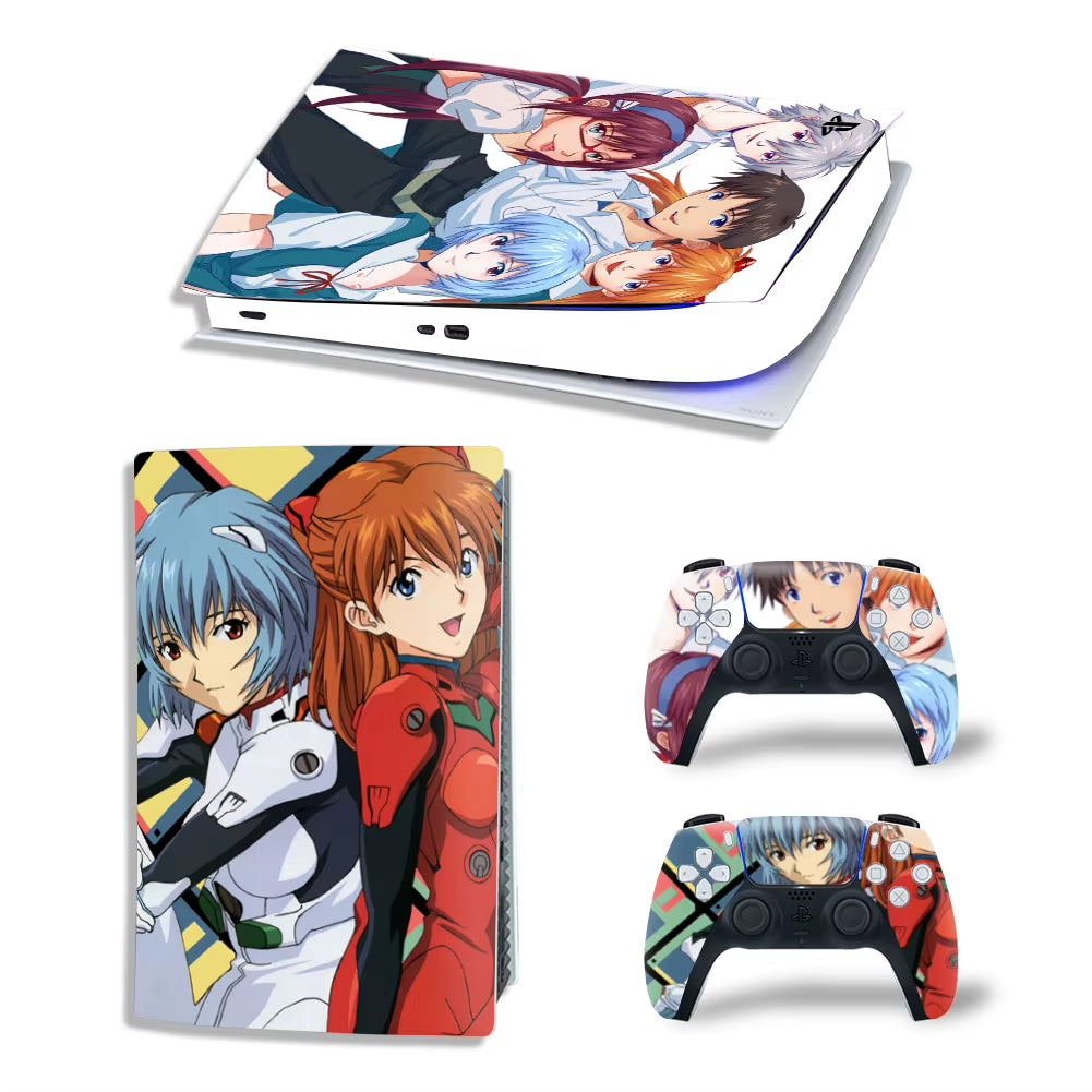 New Anime PS5 Digital Skin Sticker Decal Cover for Console and 2 Controllers Vinyl Skins