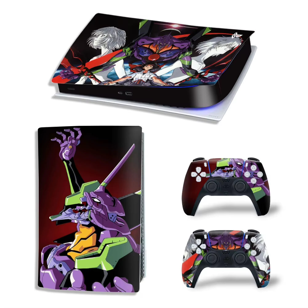 New Anime PS5 Digital Skin Sticker Decal Cover for Console and 2 Controllers Vinyl Skins