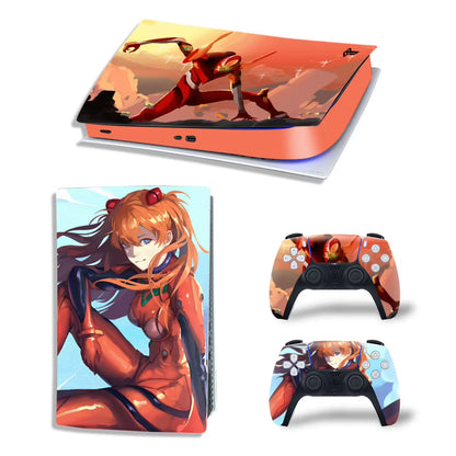 New Anime PS5 Digital Skin Sticker Decal Cover for Console and 2 Controllers Vinyl Skins