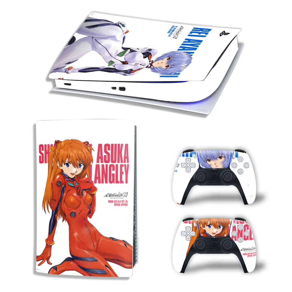 New Anime PS5 Digital Skin Sticker Decal Cover for Console and 2 Controllers Vinyl Skins